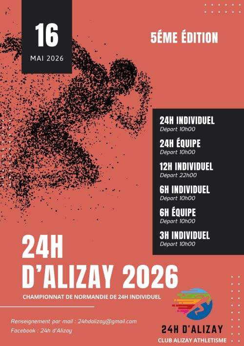 Affiche officielle 24h d'Alizay 2026